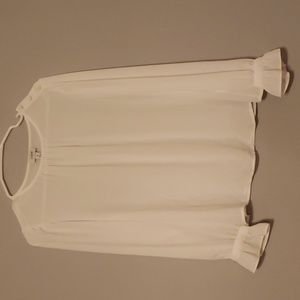 J. Crew Long Sleeve Blouse White